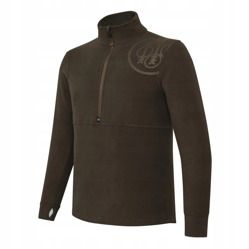 Polar Beretta Hp Logo Half Zip Fleece Brown Bark M