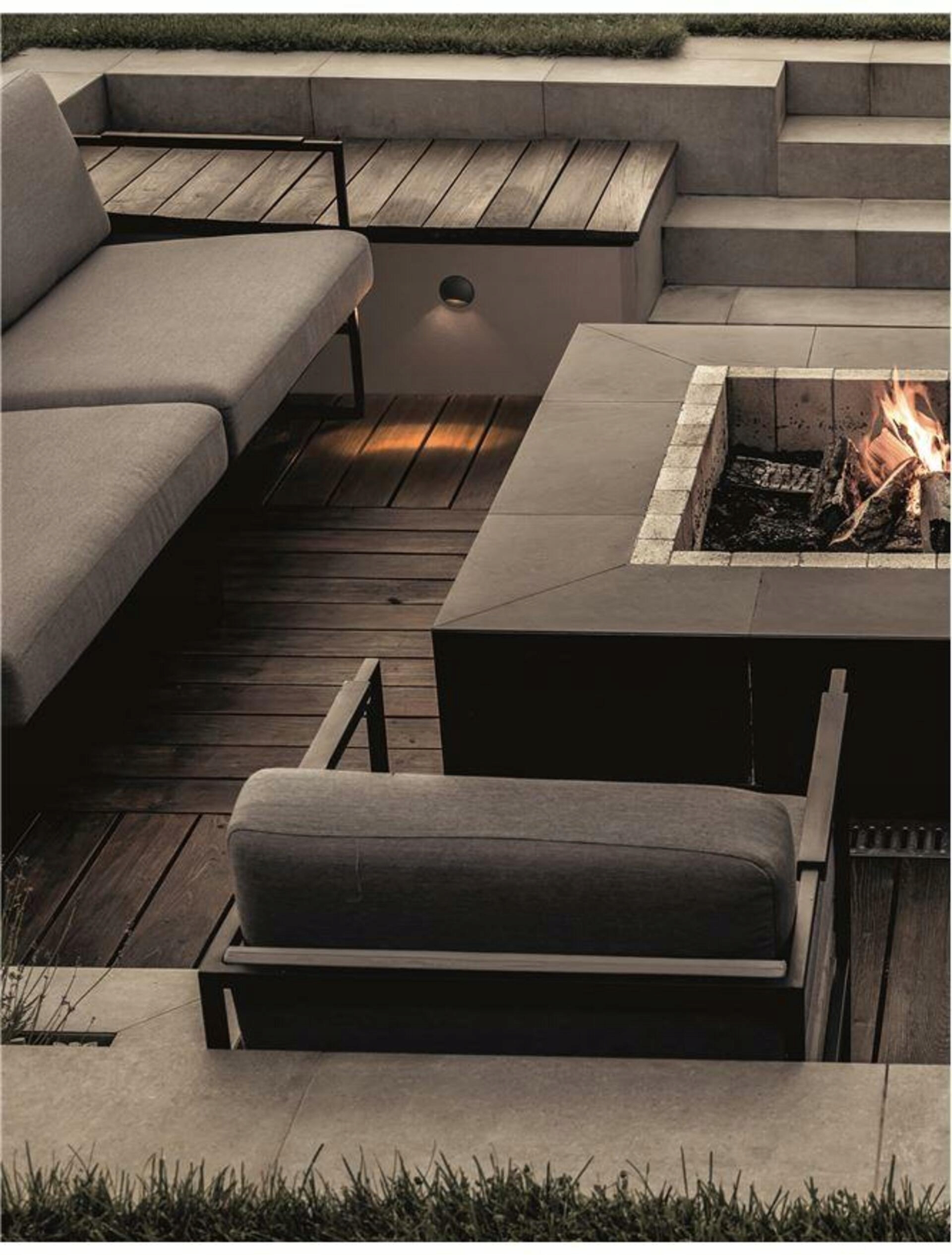 Nova Luce venkovní zapuštěné svítidlo do zdi Joya černý hliník Led 3W 3000K