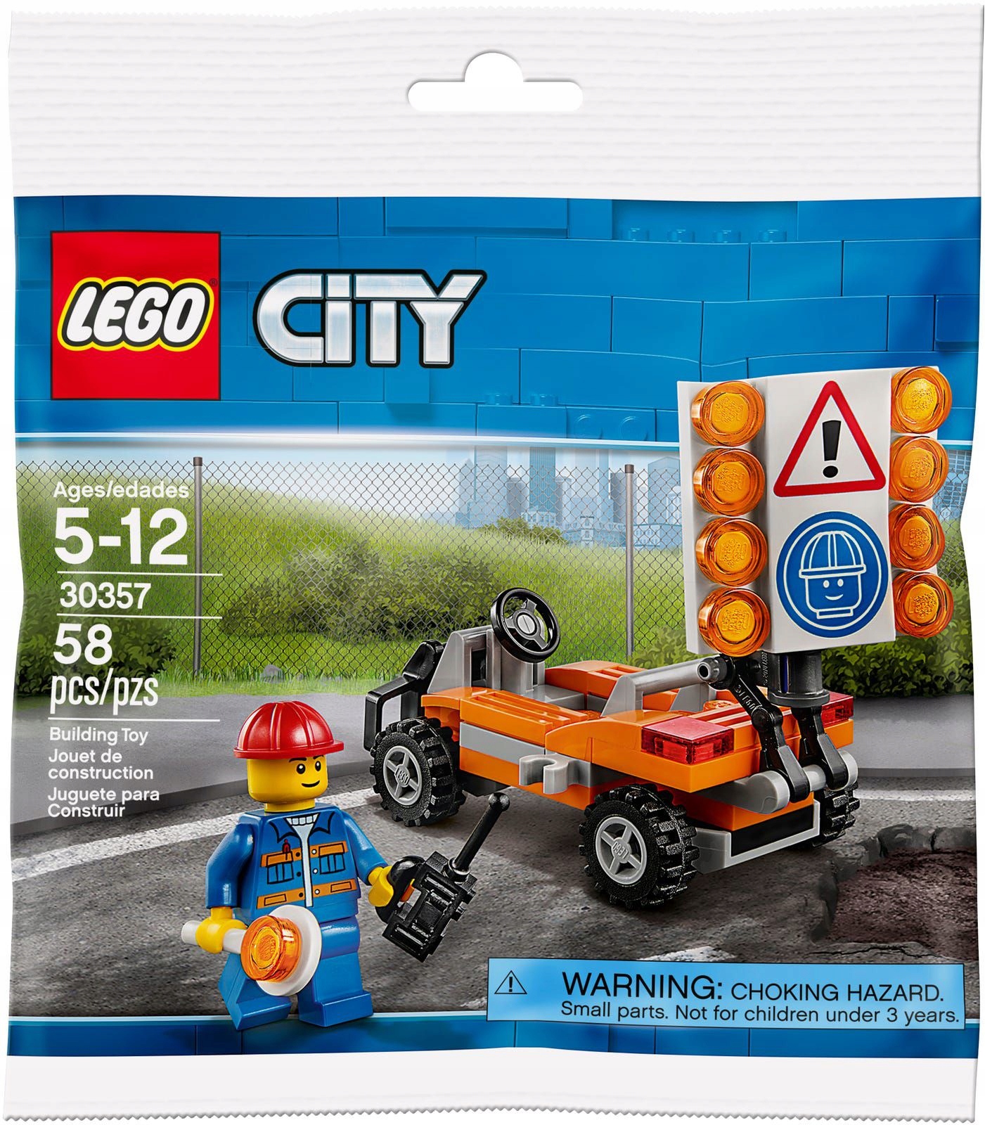 nowy Lego City 30357 Robotnik drogowy Misb 2018