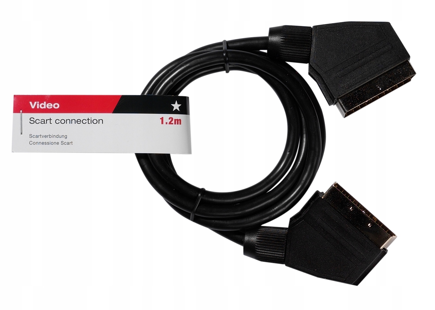 Kabel / Przewód Euro - Euro, Scart - Scart 1,2m 21Pin Vivanco Sklep W-wa EAN (GTIN) 4008928221916