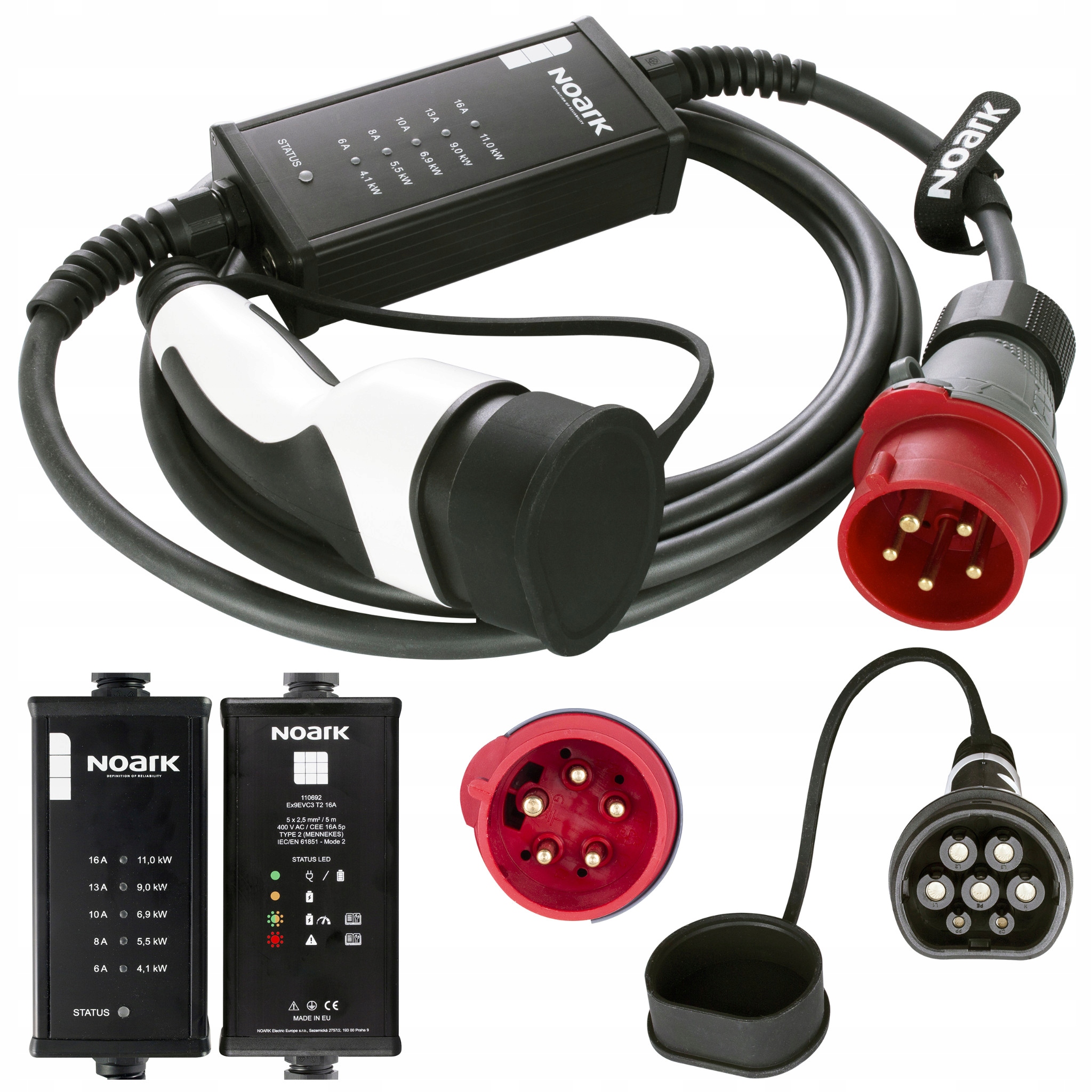 NOARK ŁADOWARKA KABLOWA AUT ELEKTR. TYPE 2 11kW 5m