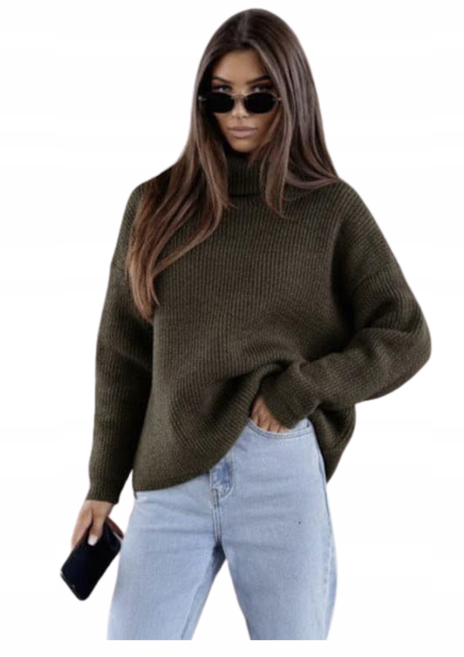 Svetr s rolákem Rafael Me Gusta, hnědý