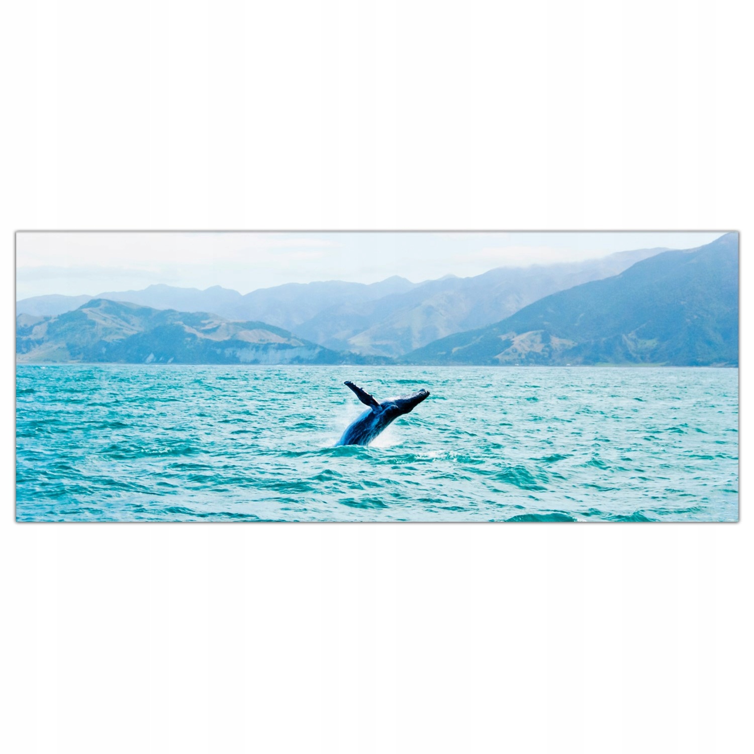 

Hartowany Obraz Szklany Wieloryb Góry Morze 125x50