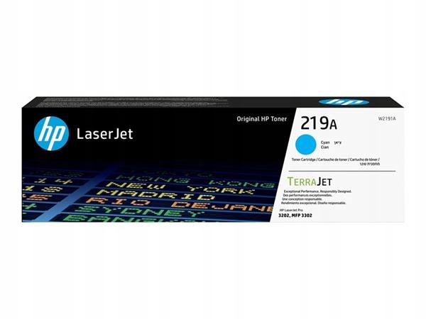 Hp 219A Cyan Original LaserJet Toner Cartridge