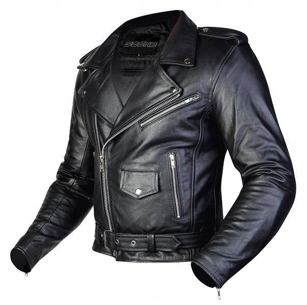 Kožená bunda Ozone Ramones Black 10xl