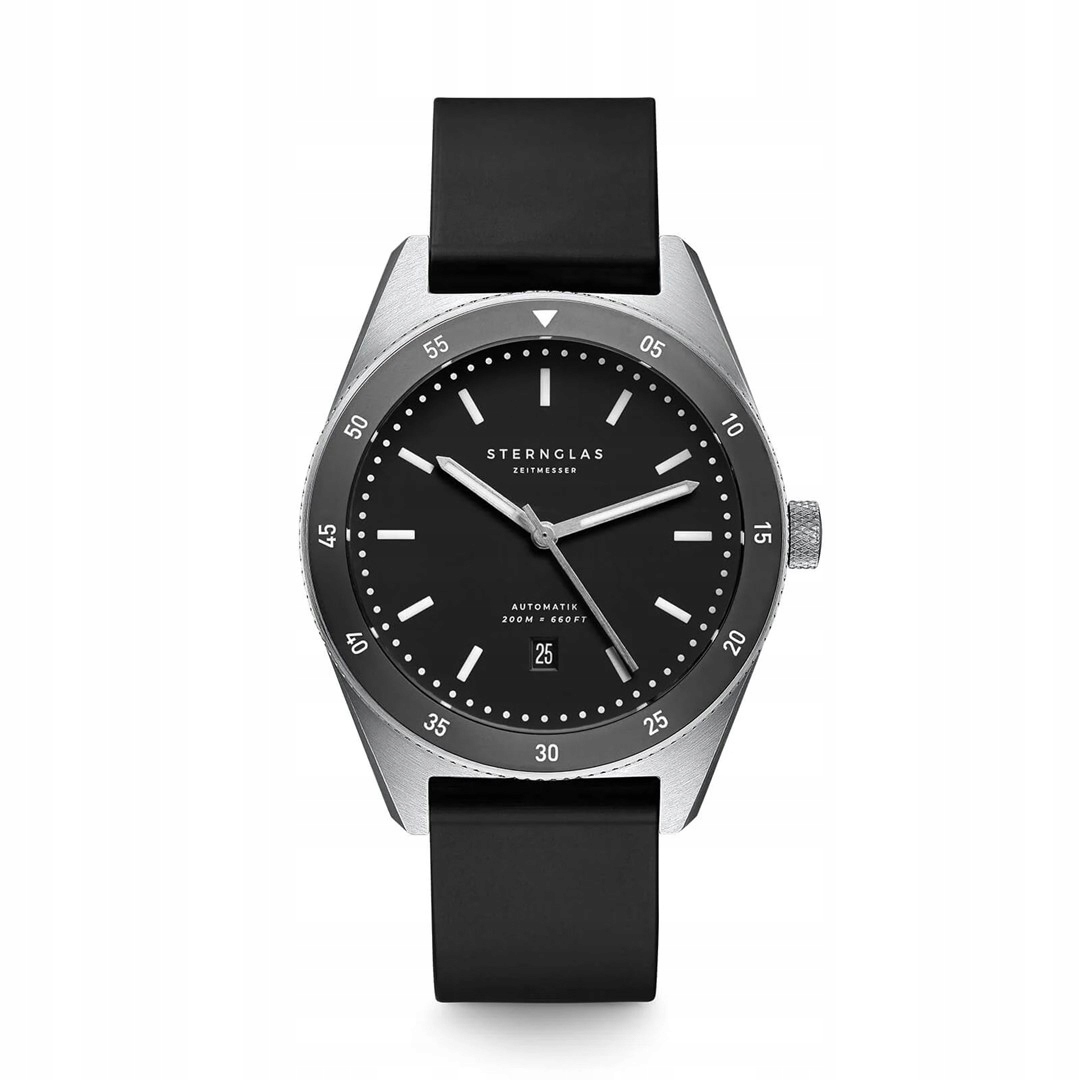 STERNGLAS Marus black, 42 mm automatic S02-MA03-KA01