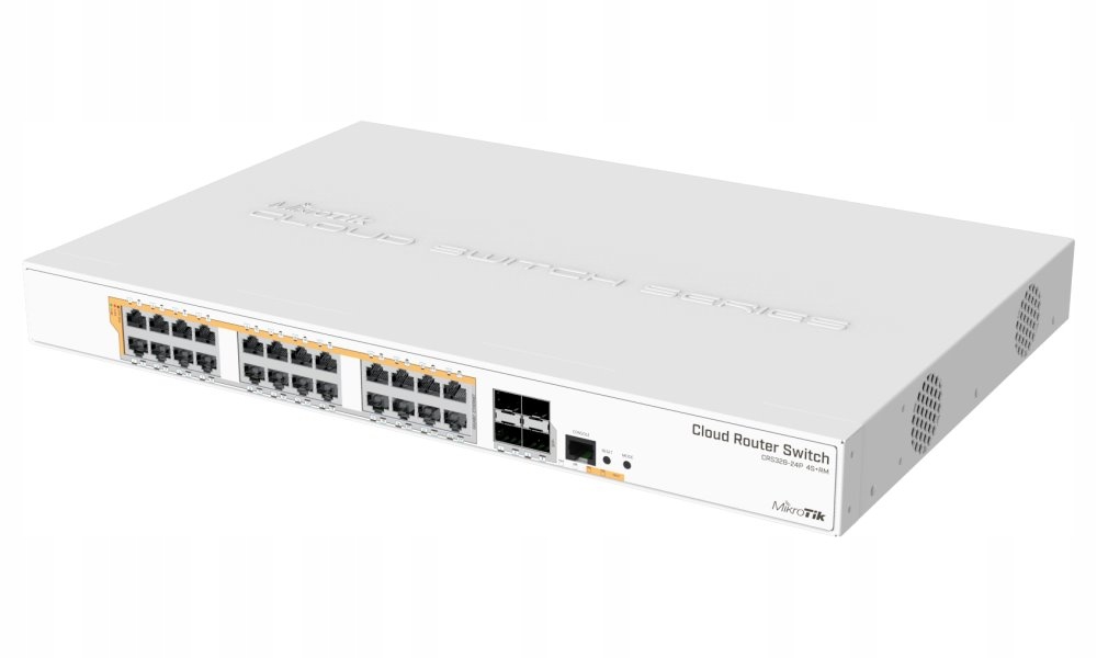 MikroTik Cloud Router Switch CRS328-24P-4S Rm, 800MHz Cpu, 512MB, 24xGLAN
