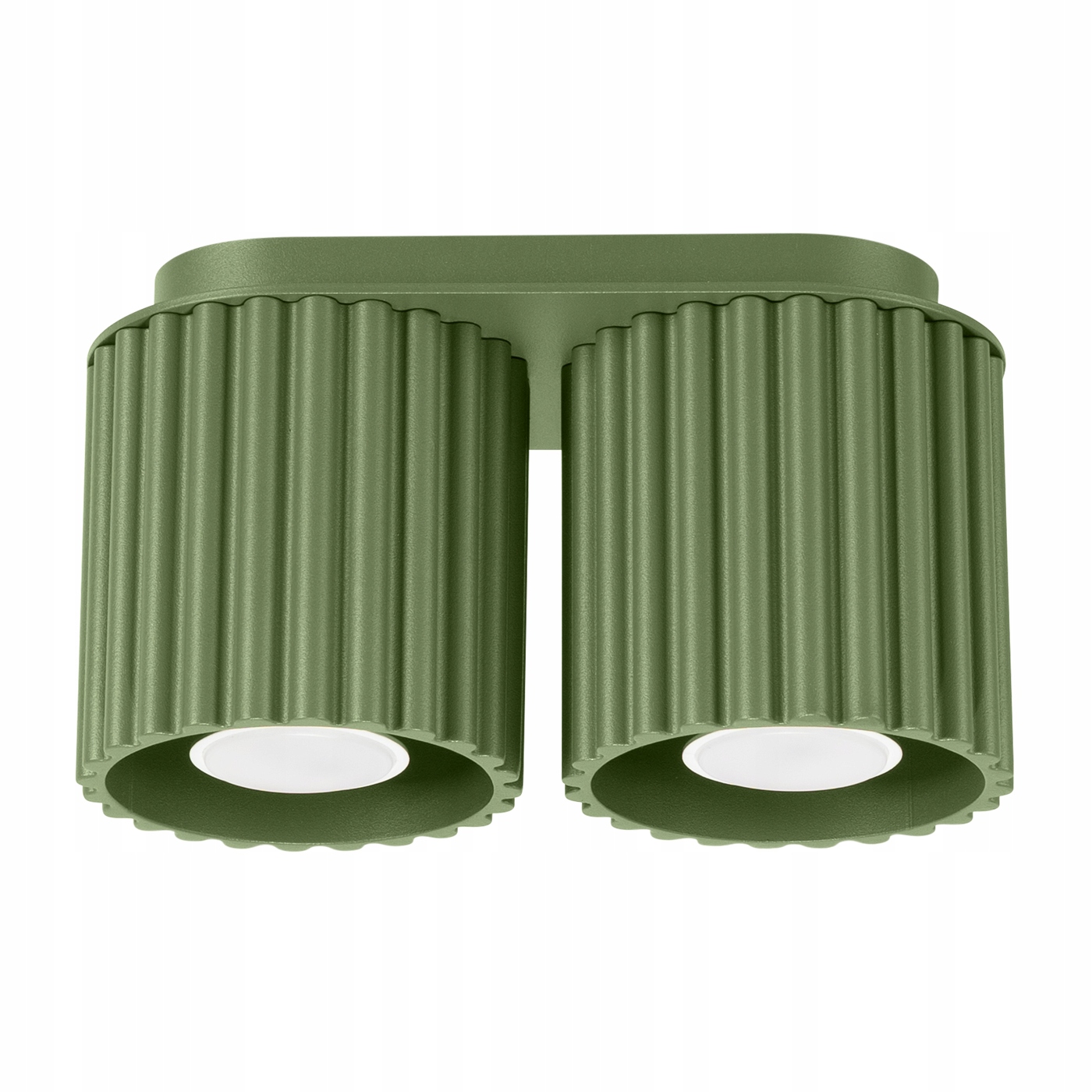 Sollux Stropná lampa Aura olivová 2xGU10 10W 21 cm oválna
