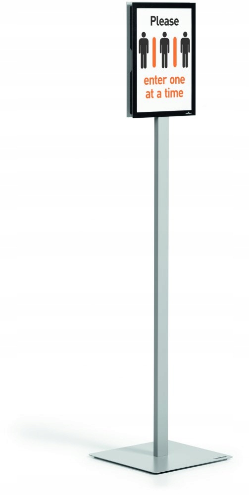 PODŁOGOWY STOJAK INFORMACYJNY TELESKOPOWY STAND BASIC Z RAMKĄ A4 Kod producenta 4005546730325