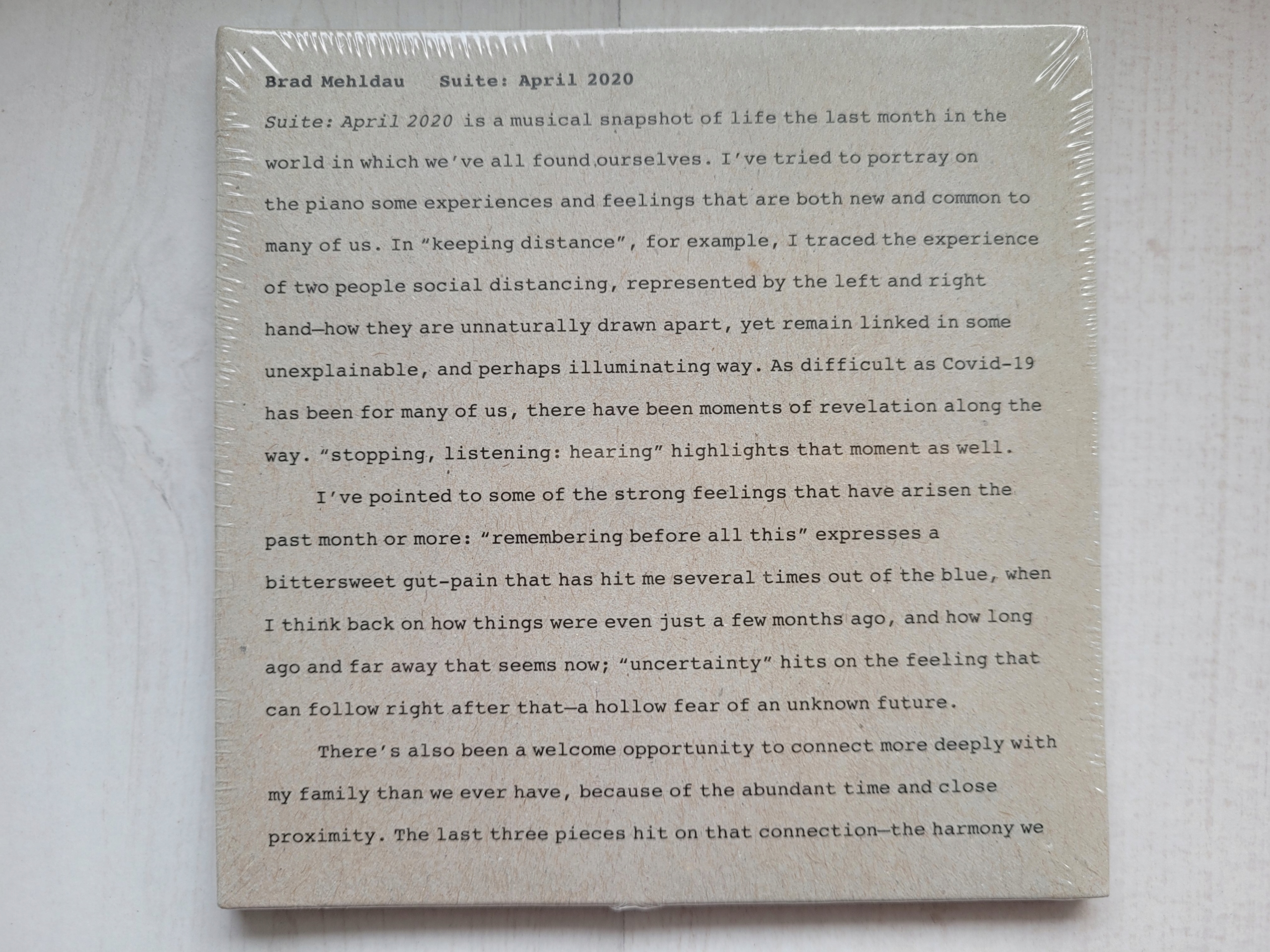 Brad Mehldau Suite: April 2020 (folia)-Zdjęcie-0