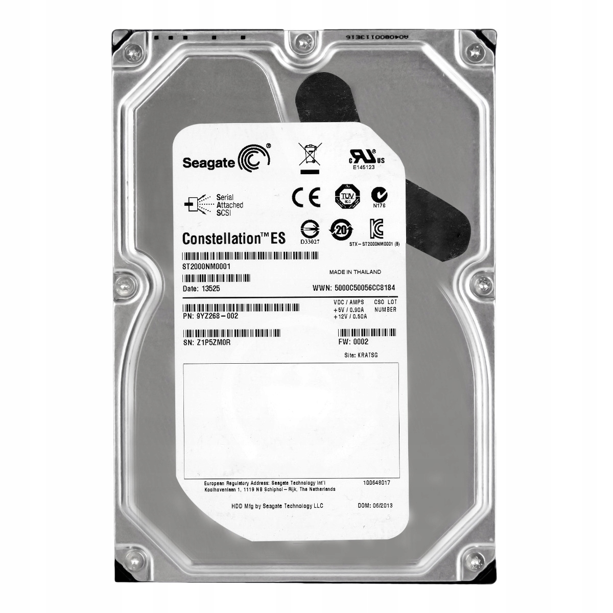 Seagate Constellation Es 2TB 7.2K 64MB SAS-2 3.5'' ST2000NM0001