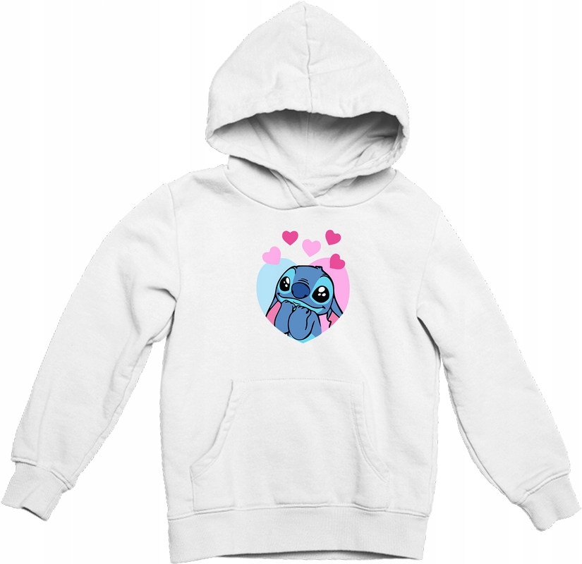 

Bluza Z Kapturem Biała Lilo and Stich 2 M