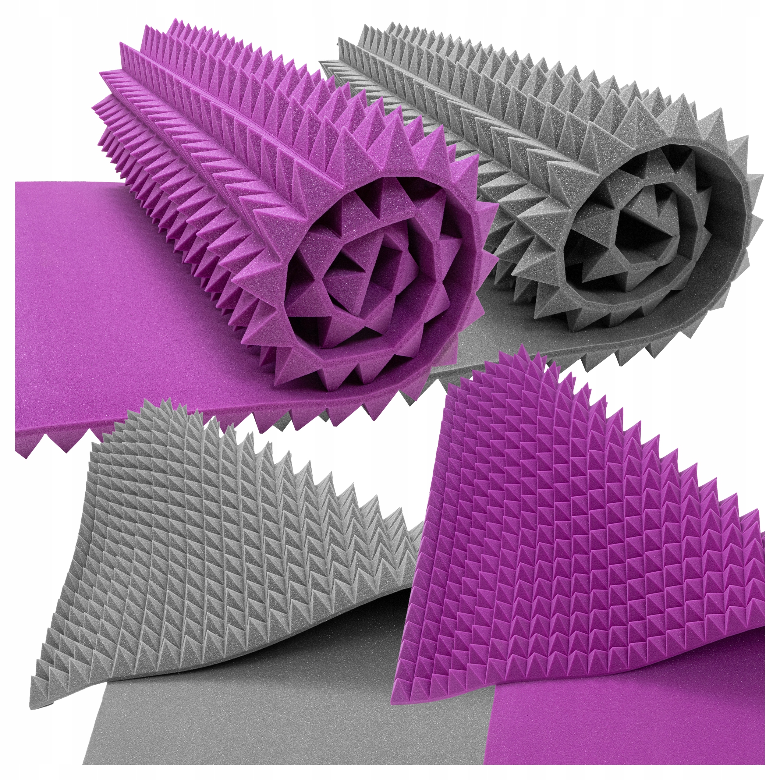 Akustická pěna absorbující nežádoucí zvuky, efektní redukce dozvuku