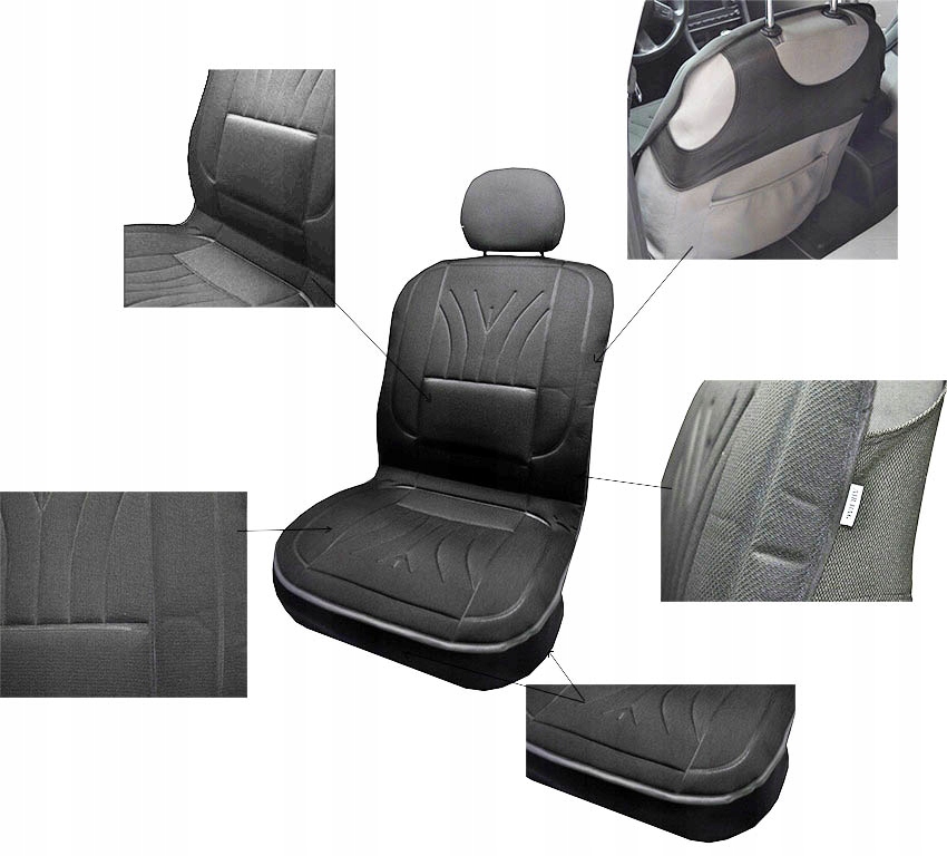 MATA ERGONOMICZNA POKROWIEC NA SIEDZENIE KOSZULKA FOTEL 1szt GRUBA MOCNA Model P-2