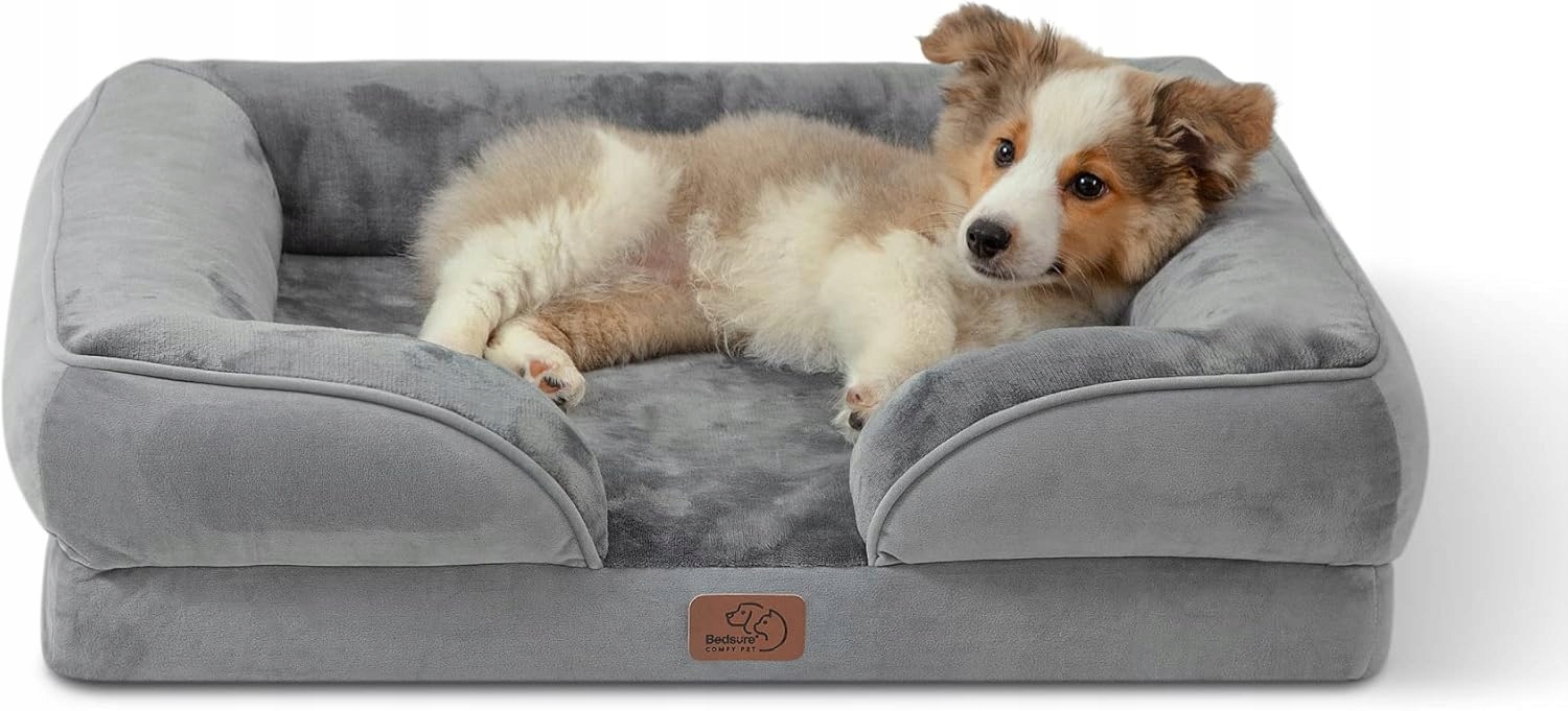 Bedsure Legowisko Ortopedyczne Dla Psa Szary 71 x 58 cm M