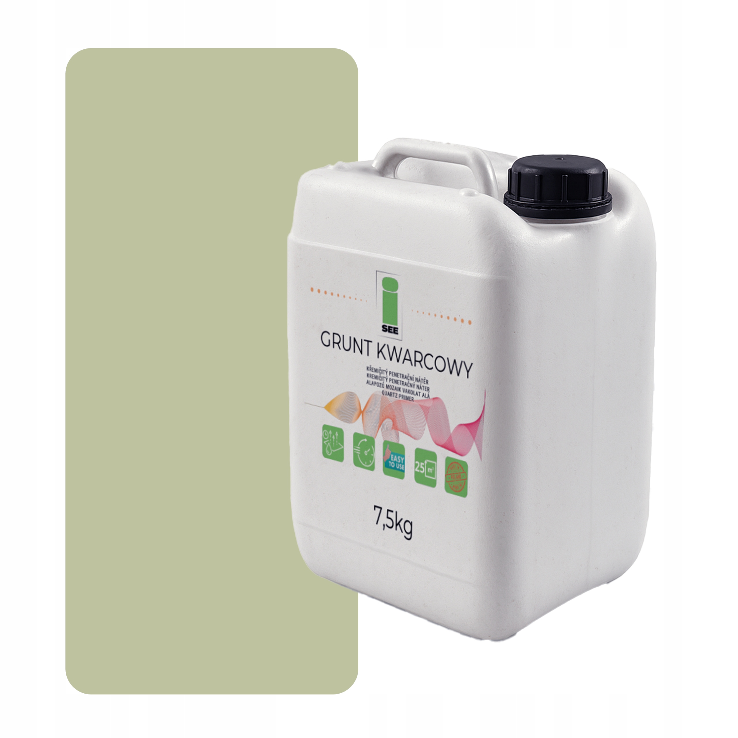 Křemenná Zemina Pod Silikonovou Omítku 7,5 Kg Pistáciově Zelená Světlá F483