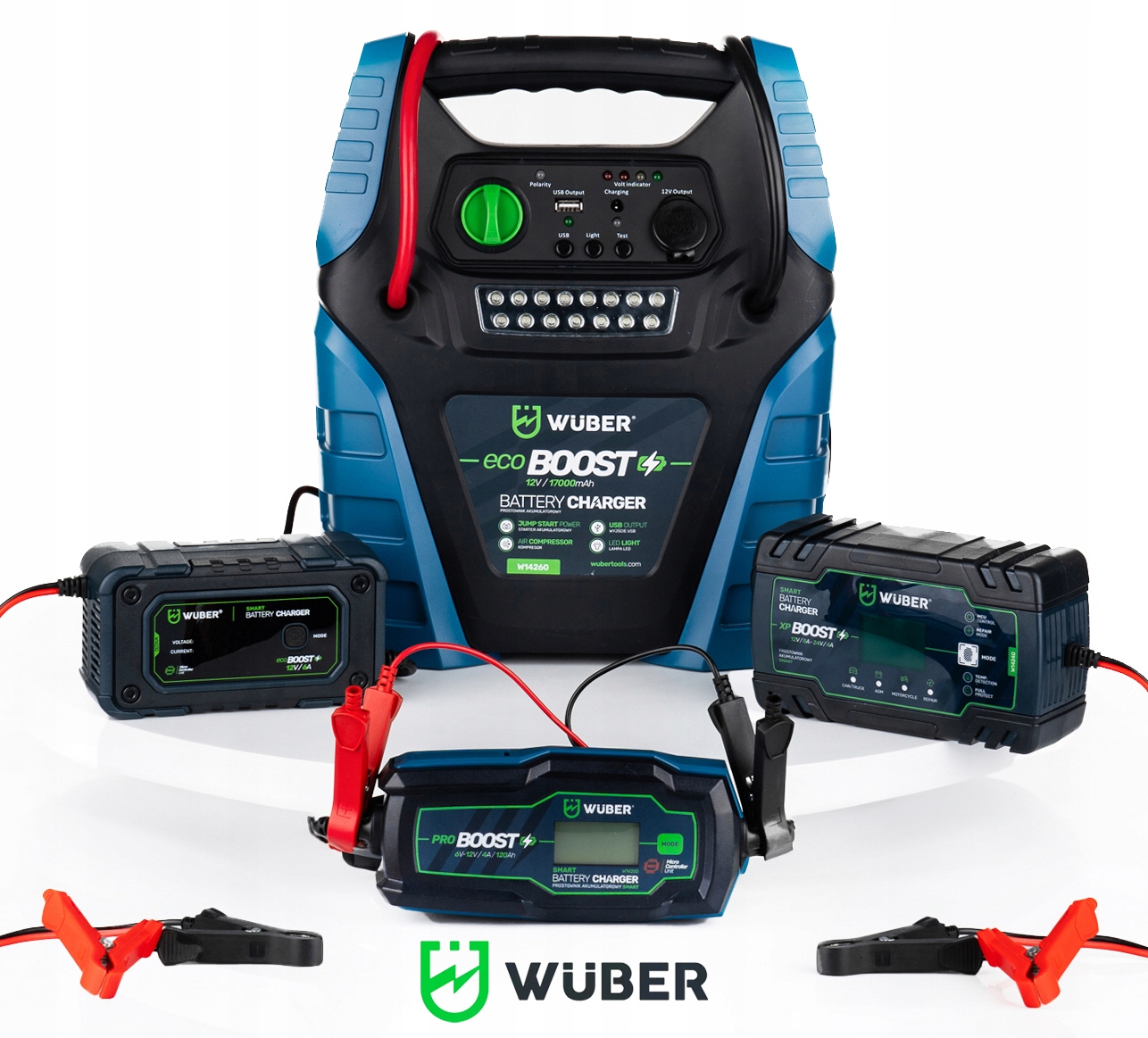 ŁADOWARKA PROSTOWNIK AKUMULATORÓW MIKROPROCESOROWY SAMOCHODOWY 12V/24V MCU Model W14240