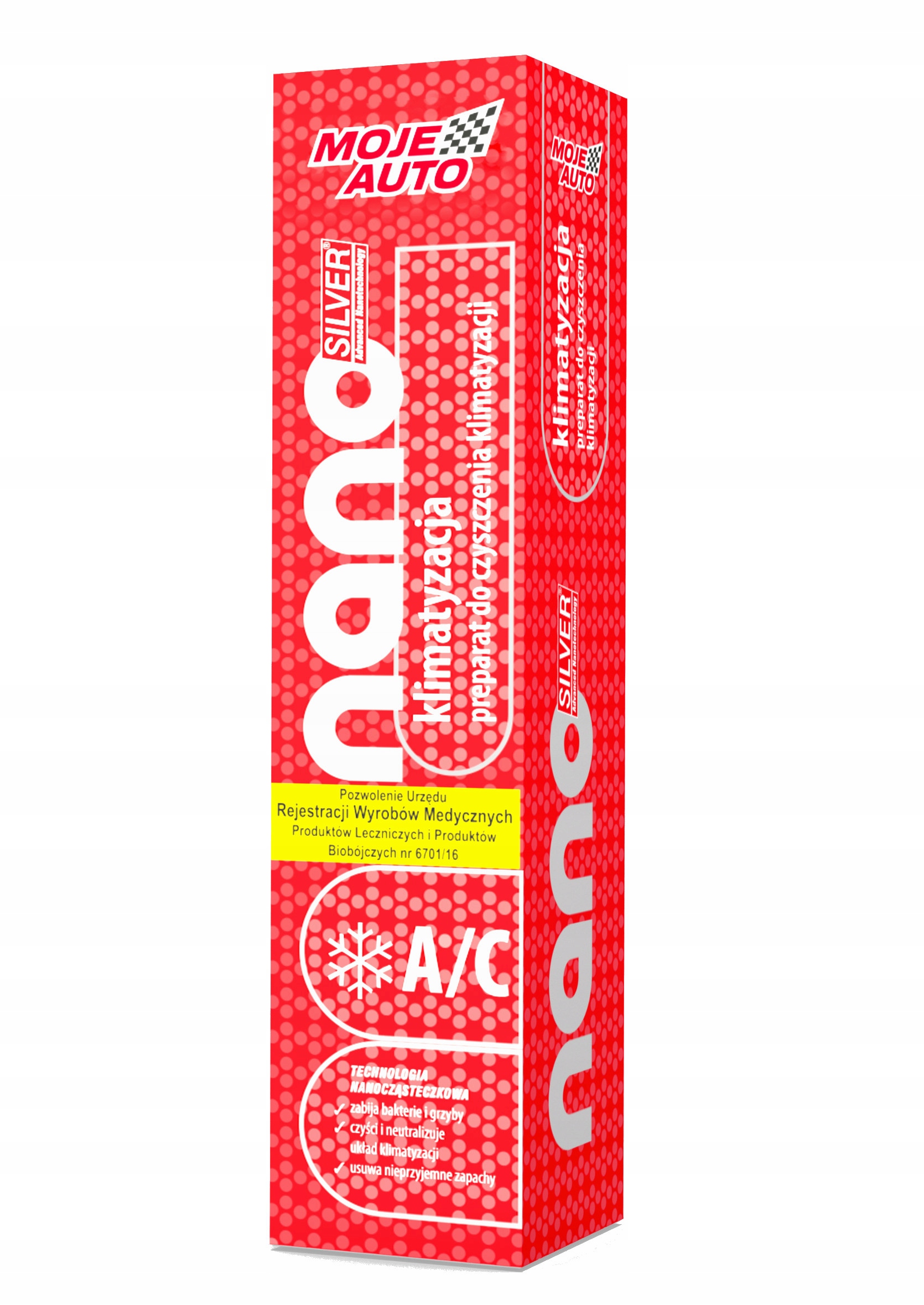 

Moje Auto Nano Silver A/c Odgrzybiacz Klimatyzacji