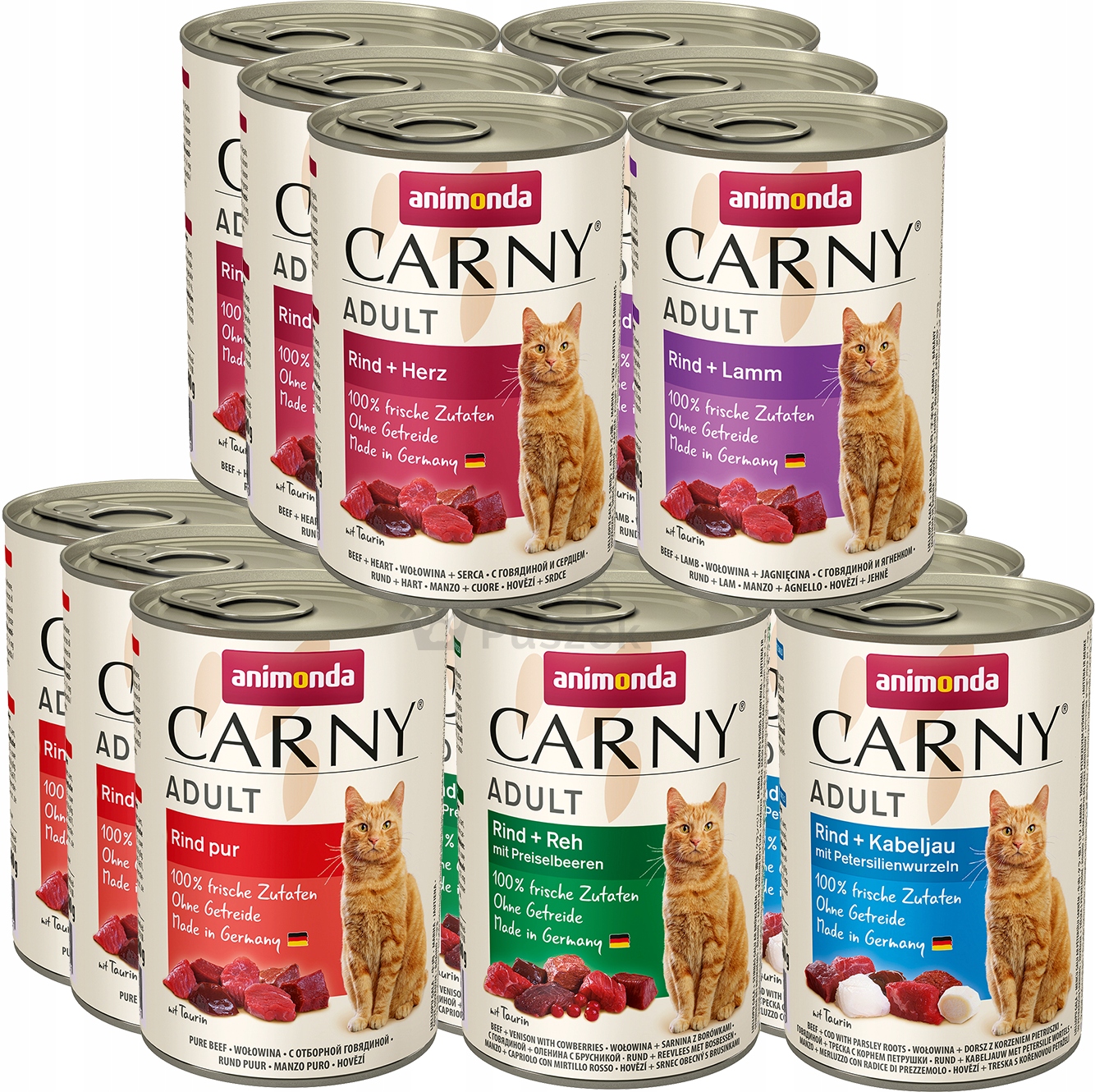 Animonda Kočka Carny MIX bez drůbeže konzerva Set 15x400g