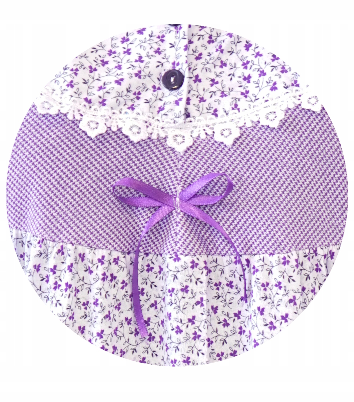 Koszula nocna damska z krótkim rękawem SENTINA bawełniana z haftem/koronką Marka Inna marka