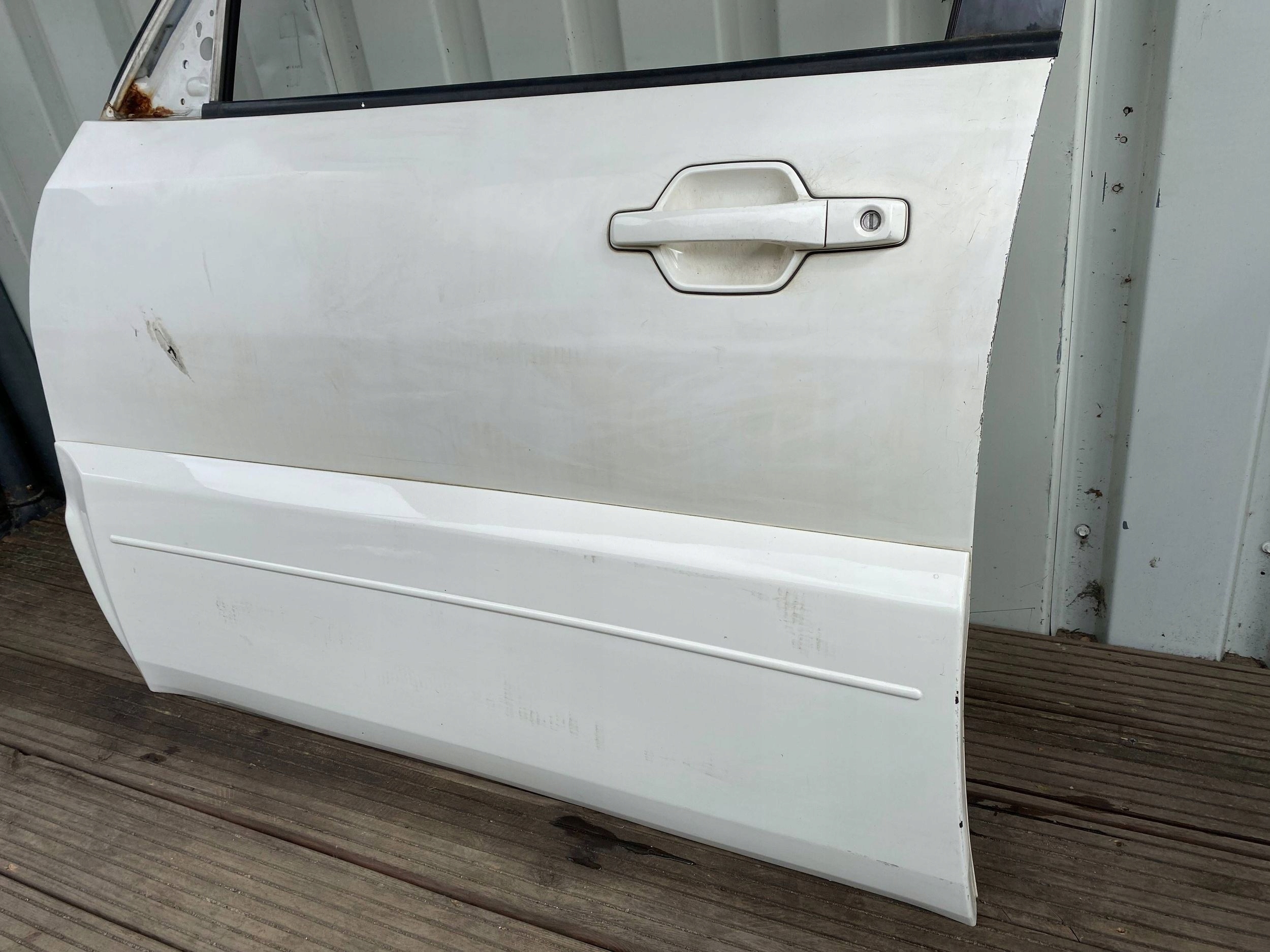 MITSUBISHI PAJERO IV complete door left front front BIALY