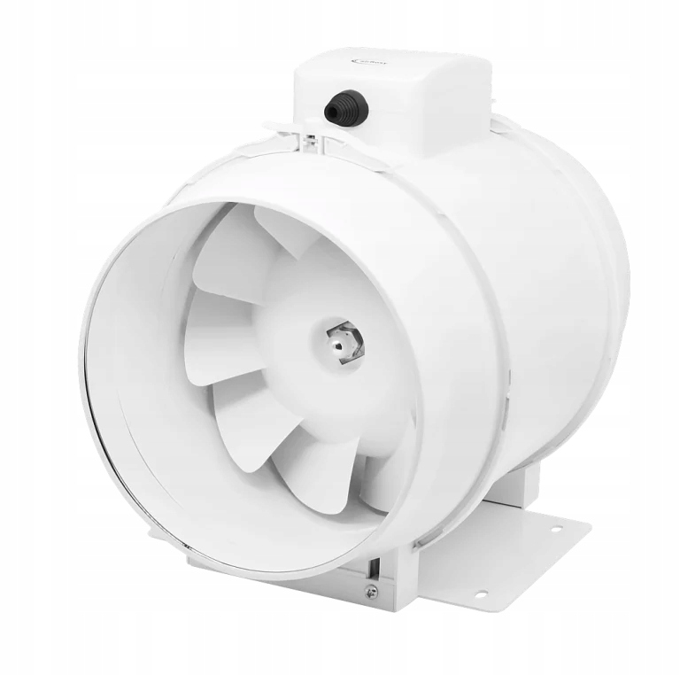 Potrubní Ventilátor 100 mm Průmyslový 3-RYCHLOSTNÍ aRil Bílý Airroxy 01-152