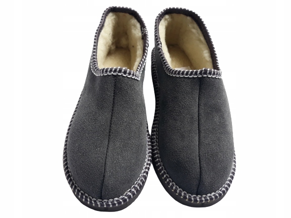 BAMBOSZE CIEPŁE SKÓRZANE OWCZA WEŁNA GÓRALSKIE*40* Rozmiar 40