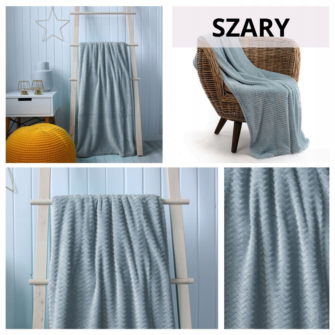 MIĘCIUTKI KOC WYTŁACZANY 160X200 KOCYK NA ŁÓŻKO NARZUTA MIKROFIBRY GRUBY % EAN (GTIN) 6911589000203