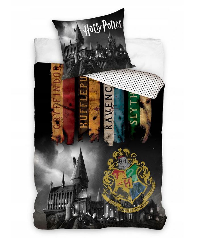 

140x200 Pościel Harry Potter Hogwarth Zamek Skały