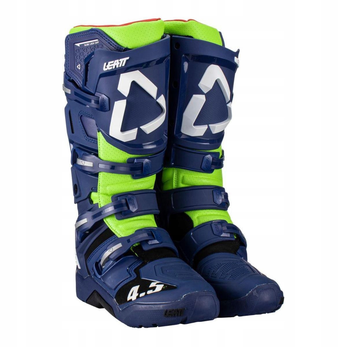 Crossové topánky Leatt Enduro Modrá/Zelená fluo Veľkosť 44.5