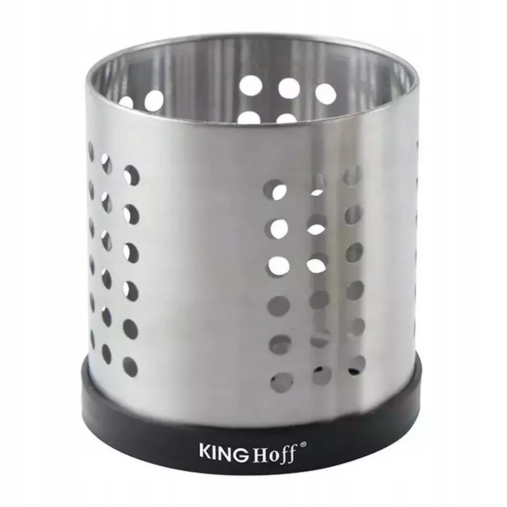 Ociekacz na sztućce pojemnik metalowy okrągły