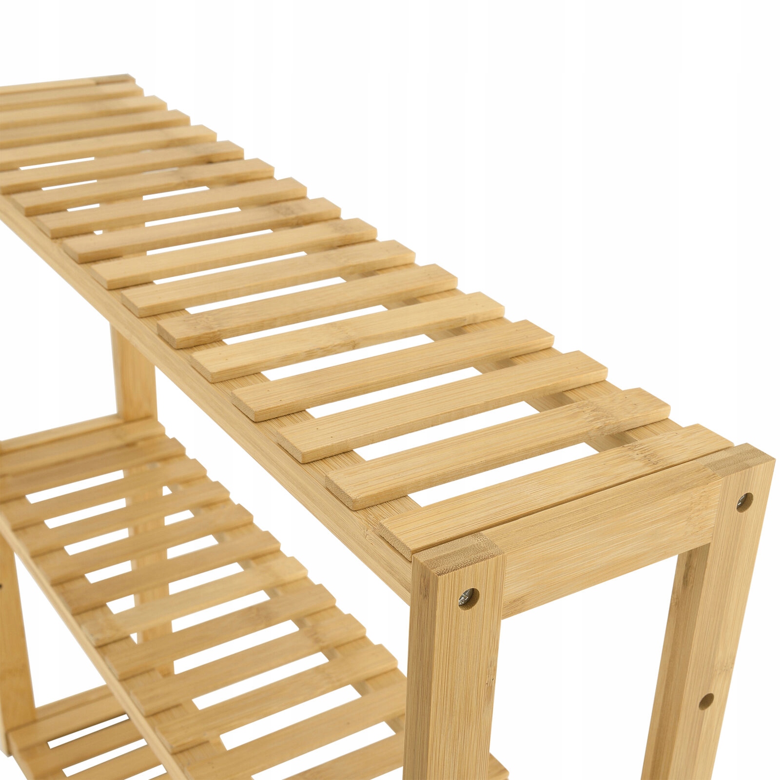 BAMBUSOWA PÓŁKA ŁAZIENKOWA WISZĄCA ŚCIENNA SZAFKA Głębokość mebla 15 cm