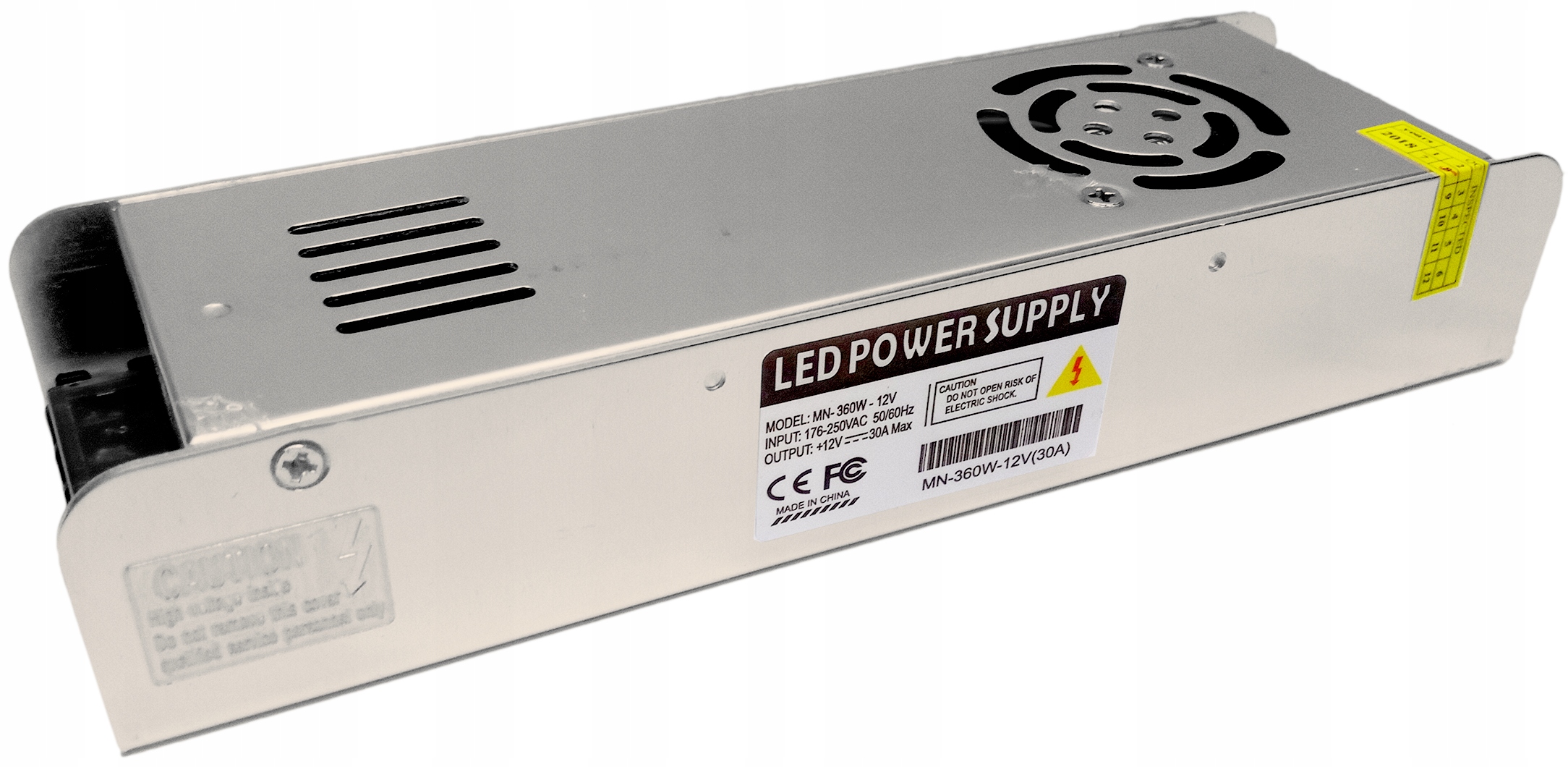 

Zasilacz Slim Impulsowy 12V 360W 30A IP20 Taśm Led