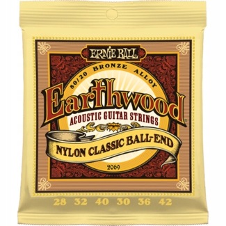 Struny Ernie Ball Earthwood Nylon Classic Ball-End 28-42 (2069)