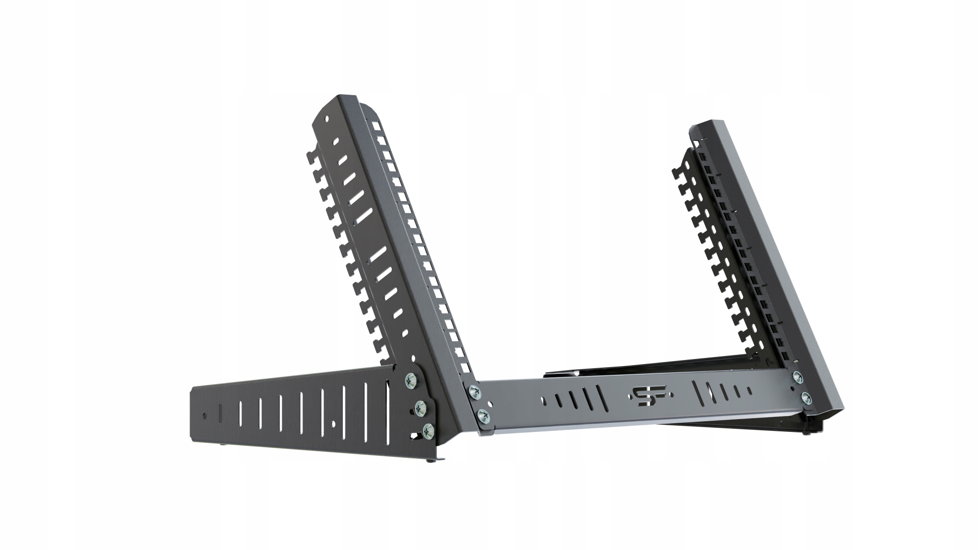 Stojak Regulowany Rack 19" 6U, Czarny Statyw rama Rack Stalflex