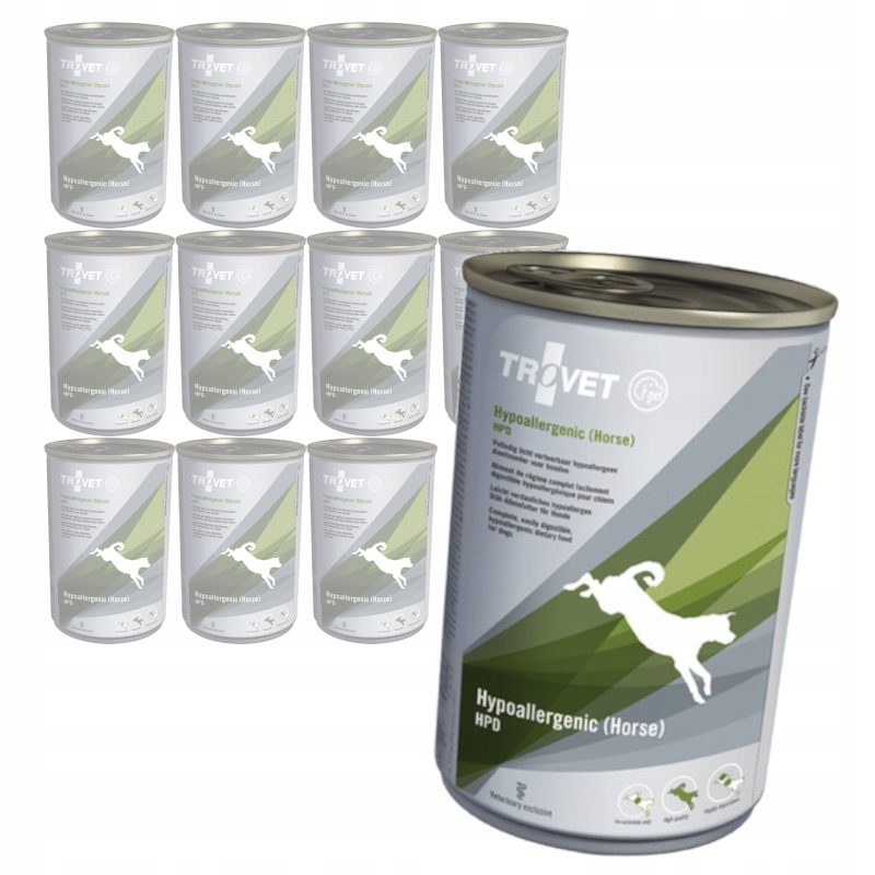Levně Trovet Hypoallergenic Hpd Horse 12x400g Veterinární Krmivo pro psy a koně