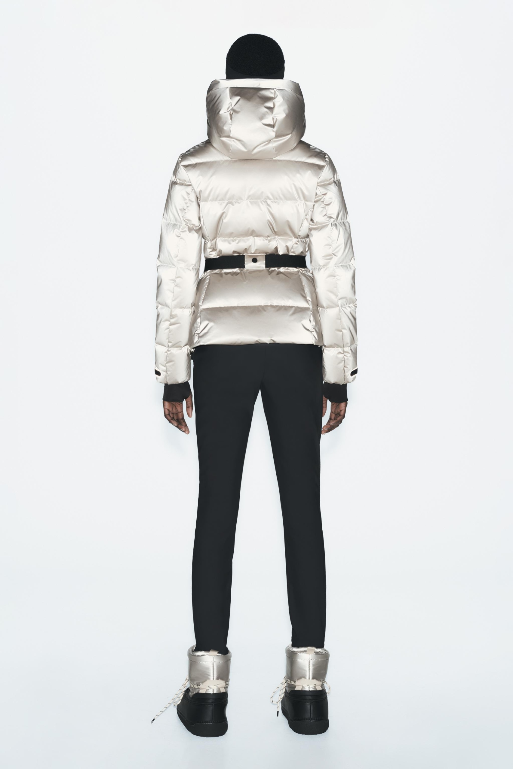 ZARA SKI COLLECTION 白 XS ZARA KURTKA PUCHOWA WATER RESISTANT WIND PROTECTION RECCO SKI