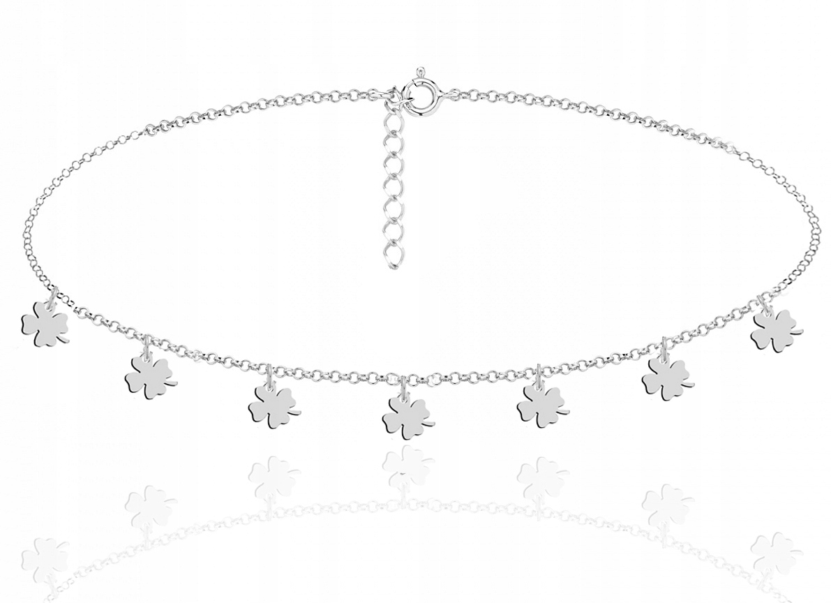 

Choker Celebrytka Koniczynka Koniczynki Srebro 925