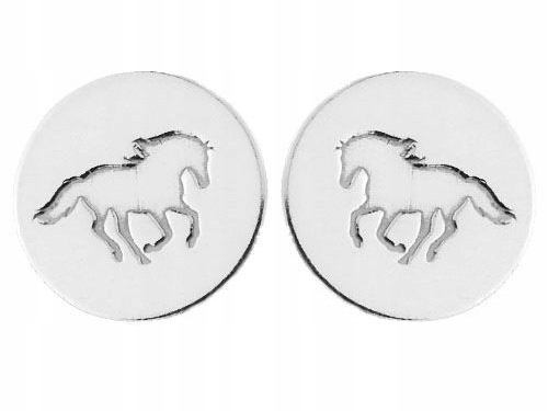 

Srebrne Kolczyki Konie Okrągłe Koń Koniki Srebro