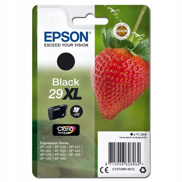 Tisk Epson 29XL K černá C13T29914012