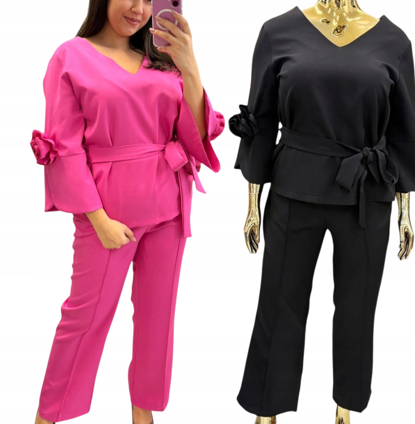 garnitur, komplet garniturowy, plus size, rozmiar 44/46,