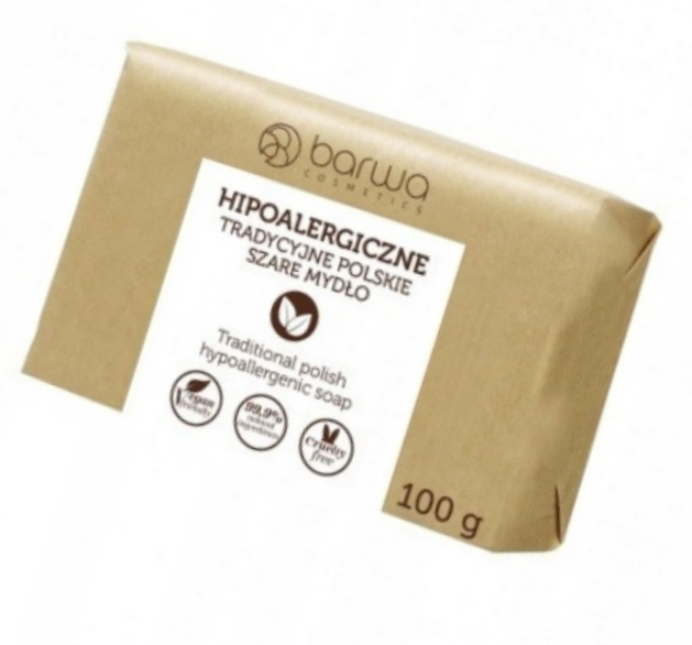 

Barwa Tradycyjne Polskie Szare Mydło W Kostce