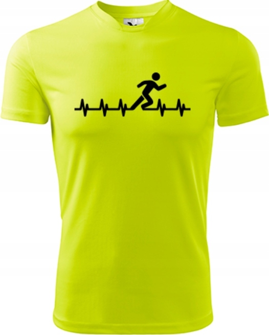 KOSZULKA DLA BIEGACZA NEON SZYBKOSCHNĄCA XL