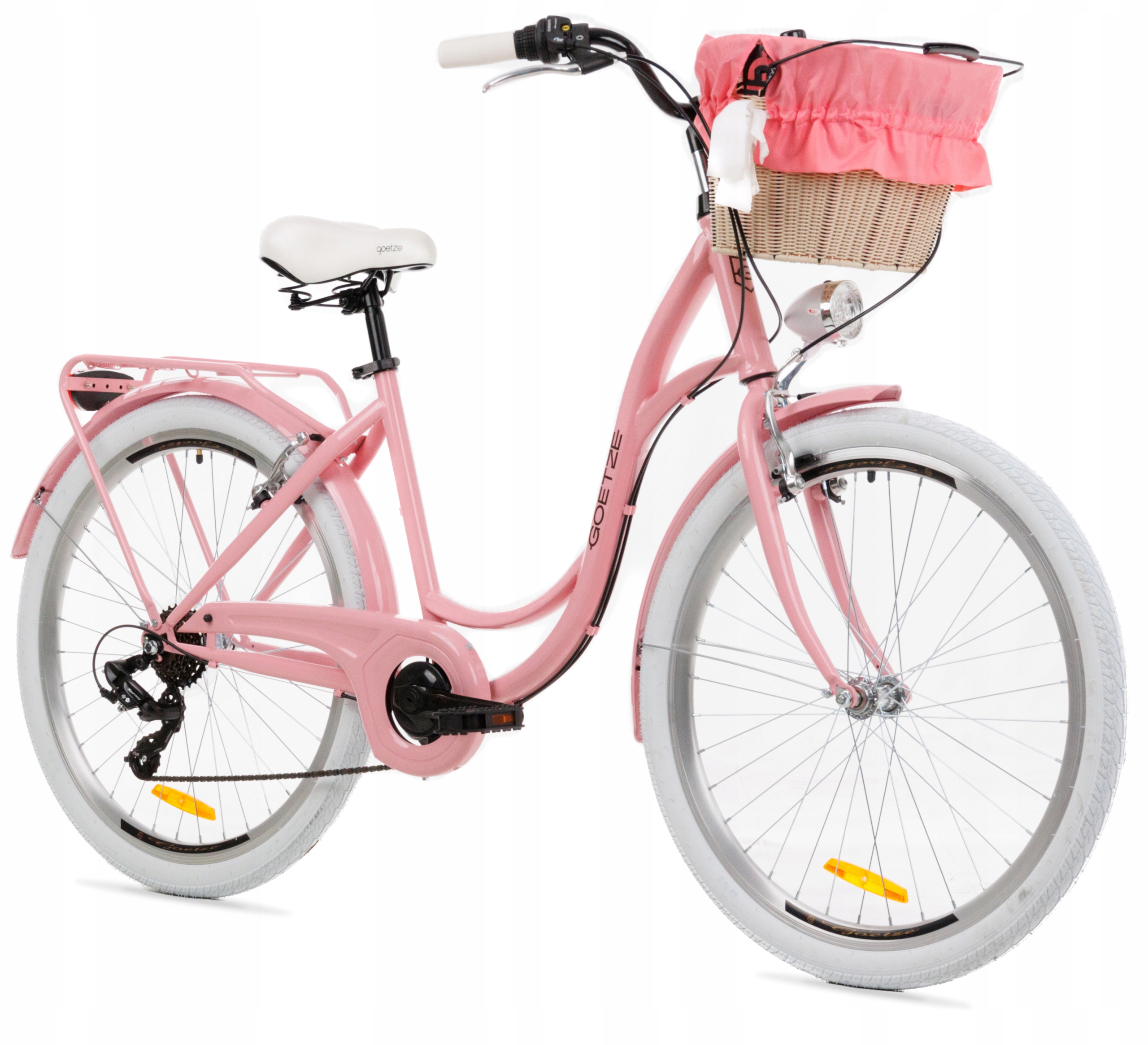 Damski Rower Miejski Goetze Mood 24 Lekki Damka Shimano Kosz