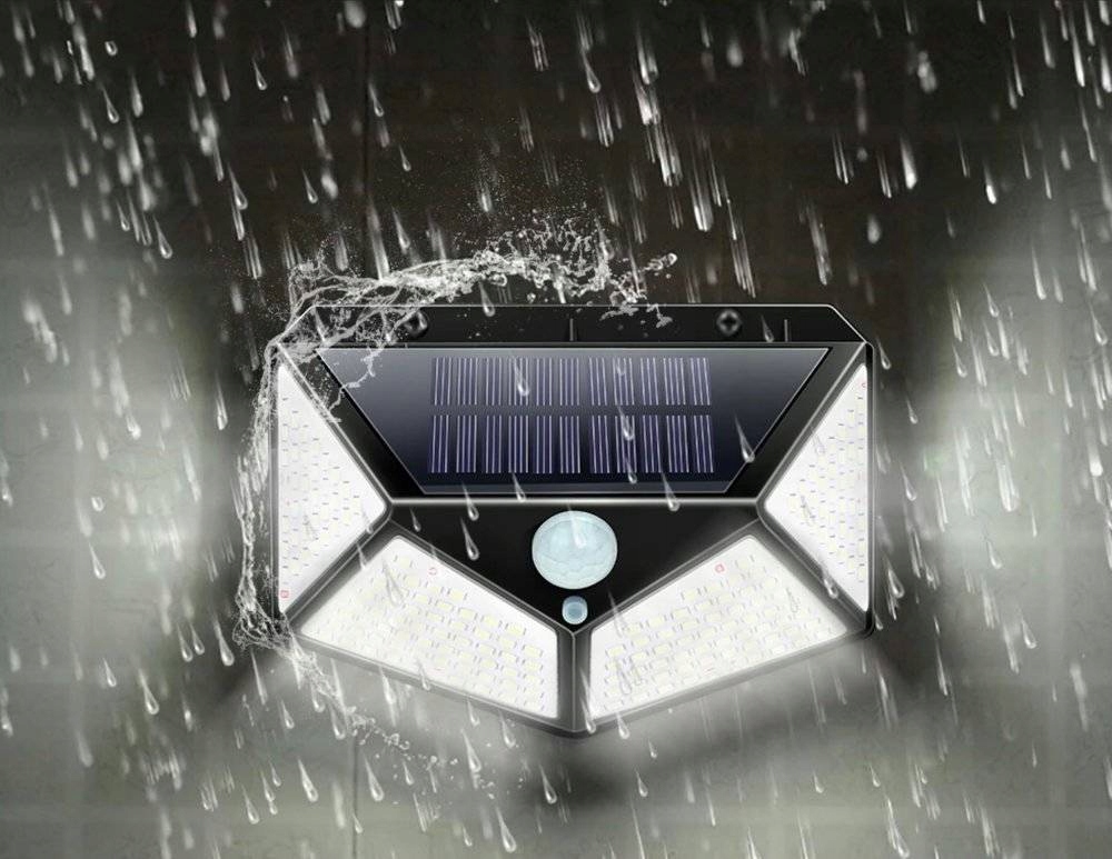 3x LAMPA SOLARNA ELEWACYJNA MOCNA 600 Im zasilanie solarne Moc 100 W