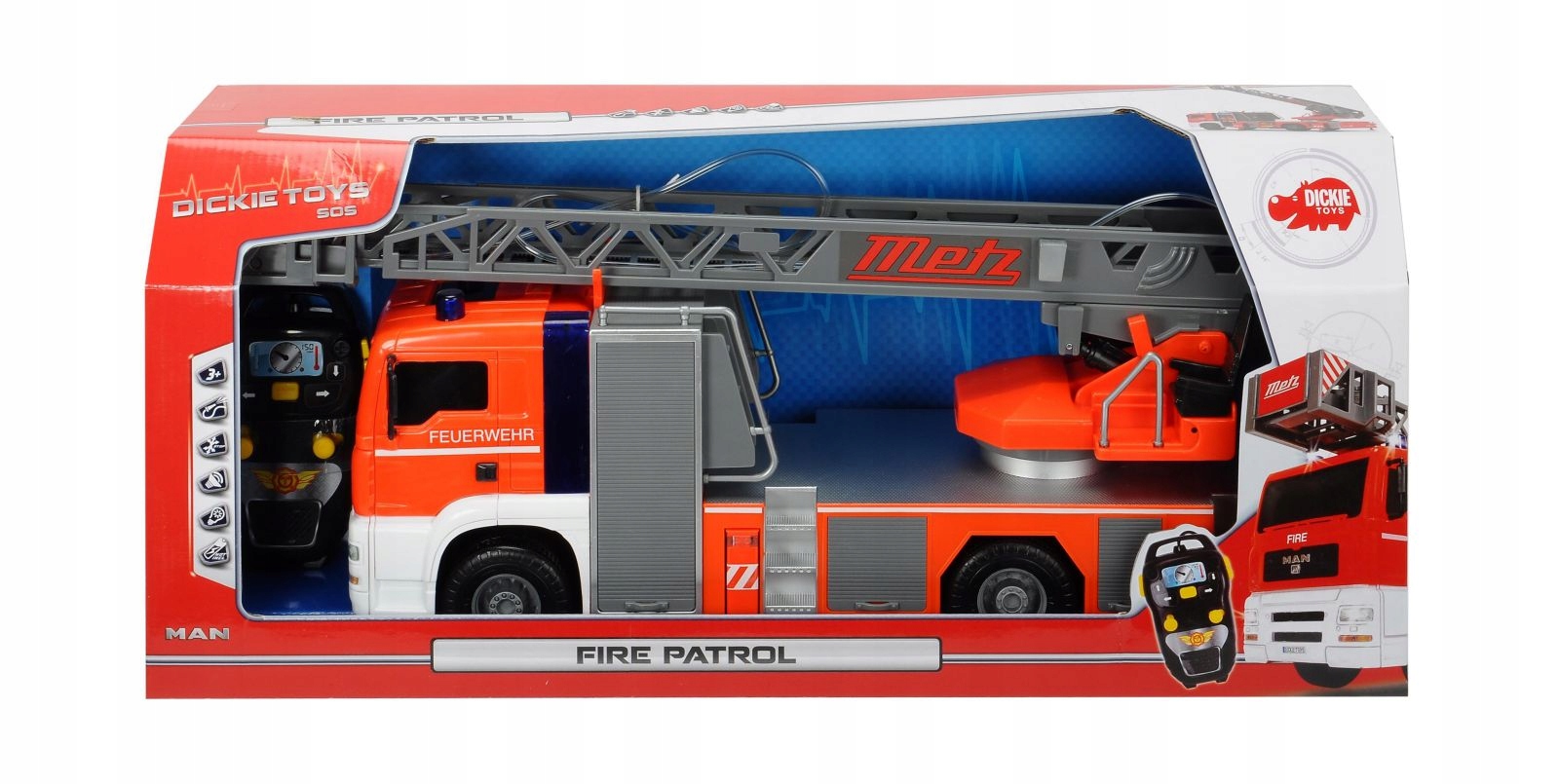 

Dickie Straż Pożarna Fire Patrol Sterowana 50CM