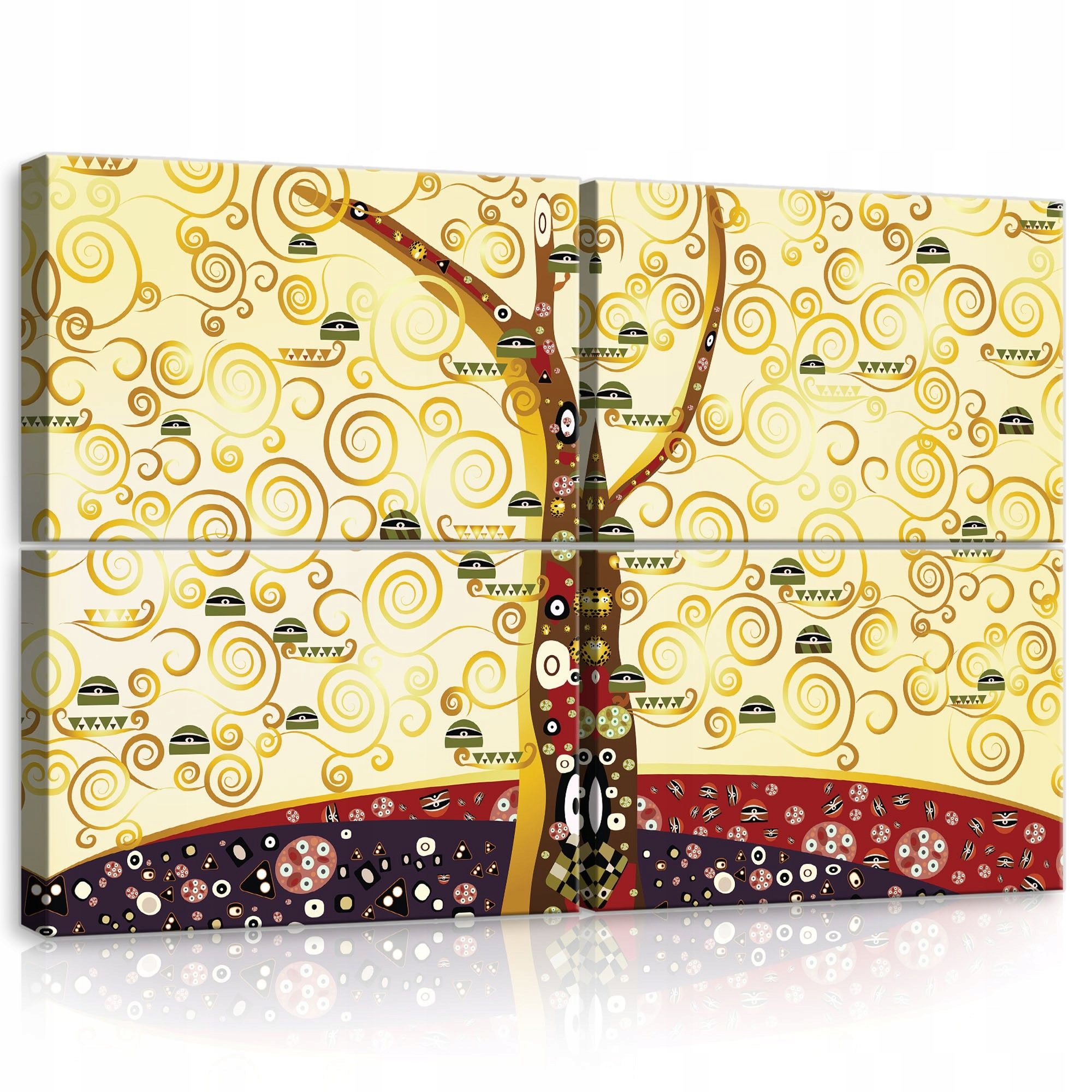 Obraz 120x80 Strom života modern art-nouveau symbolizmus zlato špirála život