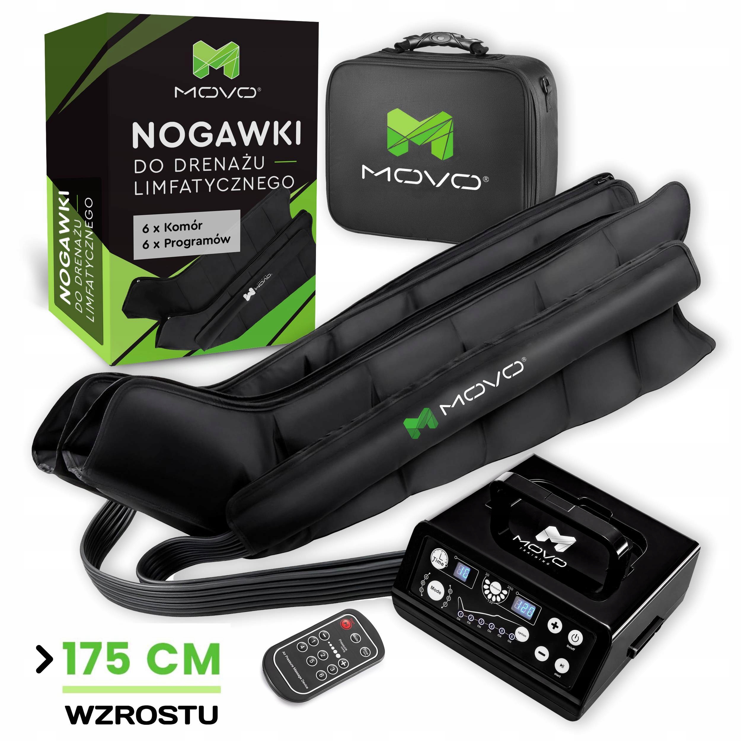 ЛІМФОДРЕНАЖ 6 КАМЕР АПАРАТ ДЛЯ НІГ ПРЕСОТЕРАПІЯ КОМПРЕСІЙНИЙ МАСАЖ MOVO