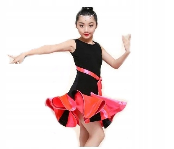 Sukienka Do Tańca R. 122 128 Tango Taniec Różowa Nr 1524