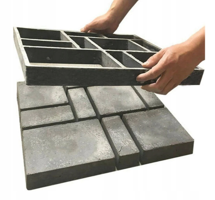 

Duża Forma Kamienia Kostki Brukowej Matryca 60x50
